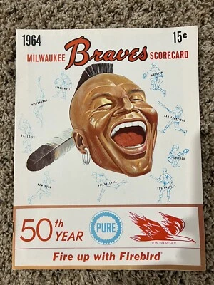 1964 Milwaukee Braves Scorecard - Image 1 of 2