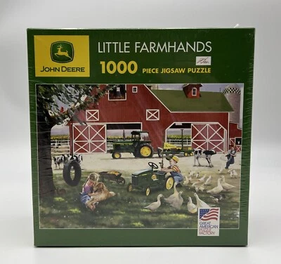 John Deere Little Farmhands 1000 Piece Jigsaw Puzzle (19 1/4"x26 5/8") ~ Sealed - Image 1 of 4