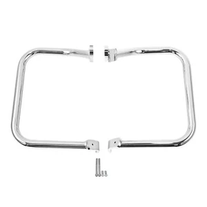 Rear Saddlebag Guard Rail Crash Bar For Harley Heritage Softail FLSTC 2000-2017 - Picture 1 of 12