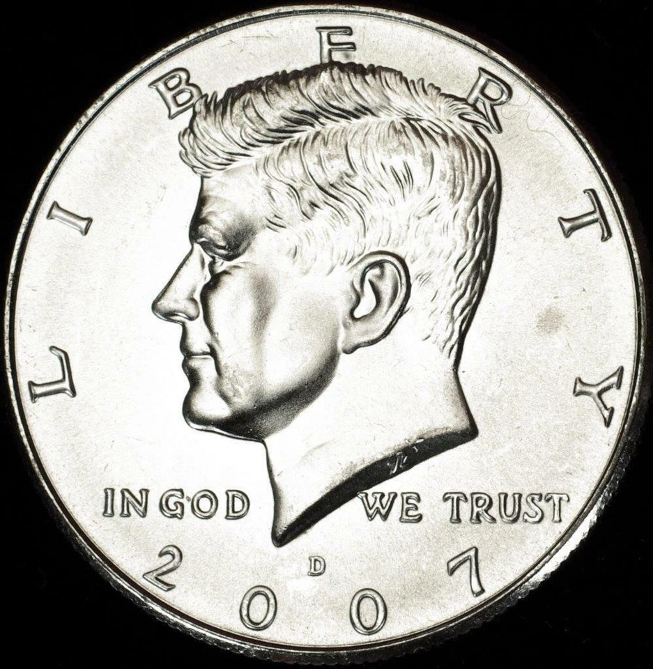 Medio dólar D Kennedy 2007 - BU Foto 1 de 1