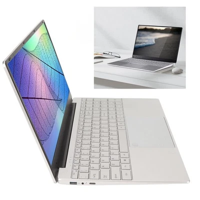 16+128G UK Plug Silver Laptop 15.6 Inch IPS Display 16GB RAM Quad Core CPU - Image 1 of 4