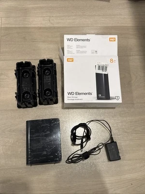 WD Elements Desktop External Hard Drive 8TB USB 3.0 - Black (WDBWLG0080HB) - Image 1 of 4