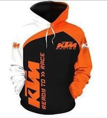 Nuevo KTM Sudadera con Capucha Motocicleta Pullover Impresión Digital 3D Para Hombre Moda Foto 1 de 4