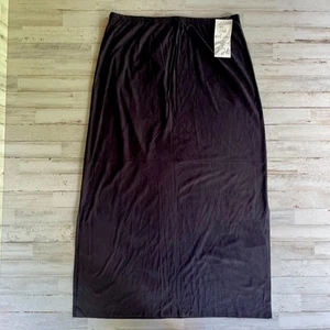 JJILL schwarzer langer gerader Rock HOCH Microsuede GR XLT C101553 - Bild 1 von 8