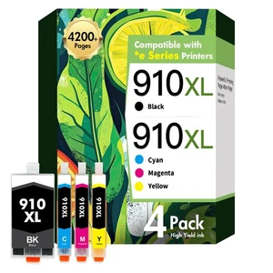 910XL 910 8015e 8025e Ink Cartridges for HP Printers Ink 910XL Black and Colo... - Picture 1 of 7