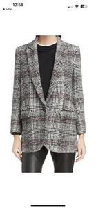 Blazer Jacke Isabel Etoile Marant Gr. 38 Wolle kariert - Bild 1 von 12