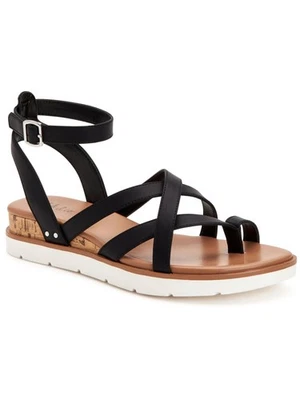 Sandalias de cuña STYLE & COMPANY para mujer negras Gladiador Darlaa punta redonda 8,5 M Foto 1 de 4