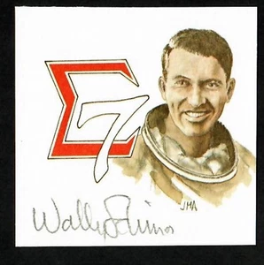Wally Schirra Signed 3"x3" Cut Signature (d) NASA Mercury 7 Sigma 7 - Picture 1 of 1
