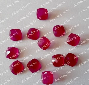 Cojín de jade Rani natural corte facetado 6 mm a 25 mm piedras preciosas sueltas - Imagen 1 de 3