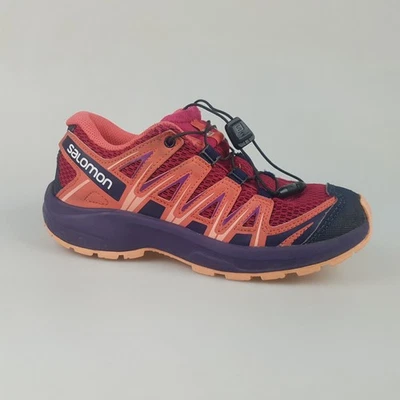 Girl's SALOMON 'XA Pro 3D' 2 US Trial Shoes Hiking Pink Kids| 3+ Extra 10% Off Foto 1 de 4