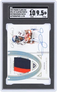 Clinton Portis Broncos Signed 2022 Panini Flawless #DPA-CP 11/20 SGC 9.5/10 Card - Picture 1 of 3