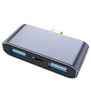 Universal 3in1 USB Type-C Hub TF SD Memory Card Reader For Iphone For Ipad - Afbeelding 1 van 18