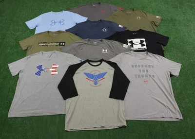 LOTE de 10 camisetas Under Armour Freedom gimnasio para hombre talla XL R120 Foto 1 de 3