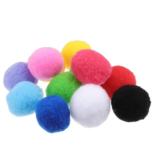 20 Stck. 4 cm verschiedene Pom Poms Kätzchen Spielzeug flauschige Bälle zum Selbermachen kreatives Basteln - Bild 1 von 12