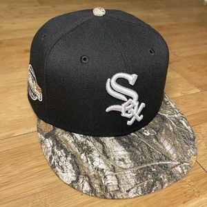 New Era 59FIFTY Chicago White Sox Black Realtree Camo Brim WS-05 COOP 7 3/8 Hat - Picture 1 of 15