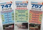 Stagecoach East Midland bus timetable leaflets x 10