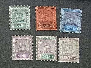 GUIANA BRITANNICA 1905 da 1c a 48c SG 240 / 247 Sc 160 / 167 MLH / MH - Foto 1 di 2