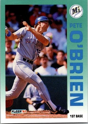 1992 Fleer #289b Pete O'Brien - Image 1 of 2