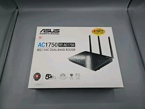 ASUS RT-AC1750 Dual-Band Wireless Gigabit Router - MiE- B1B - Picture 1 of 3