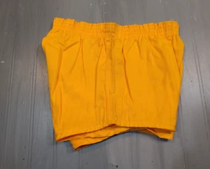 NOS vintage Russell athletic gym shorts 70s 80s made in USA YOUTH MEDIUM GOLD - Picture 1 of 3