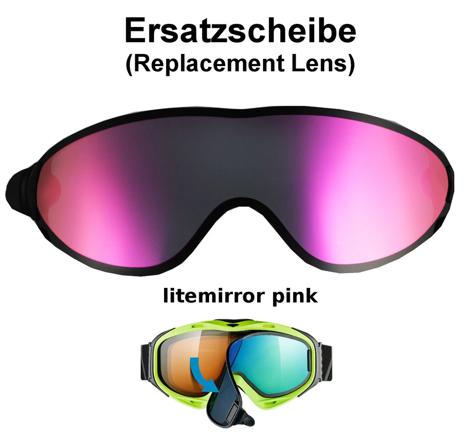 UVEX Comanche TO/TOP Take Off Ersatzscheibe pink Skibrille Snowboard Goggles - Bild 1 von 1