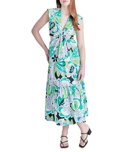 Steve Madden Women's Amanda Printed Long Summer Maxi Dress L B4HP - Picture 1 of 4