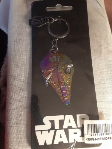 Star Wars Holographic Millenium Falcon Key Chain Collectible New