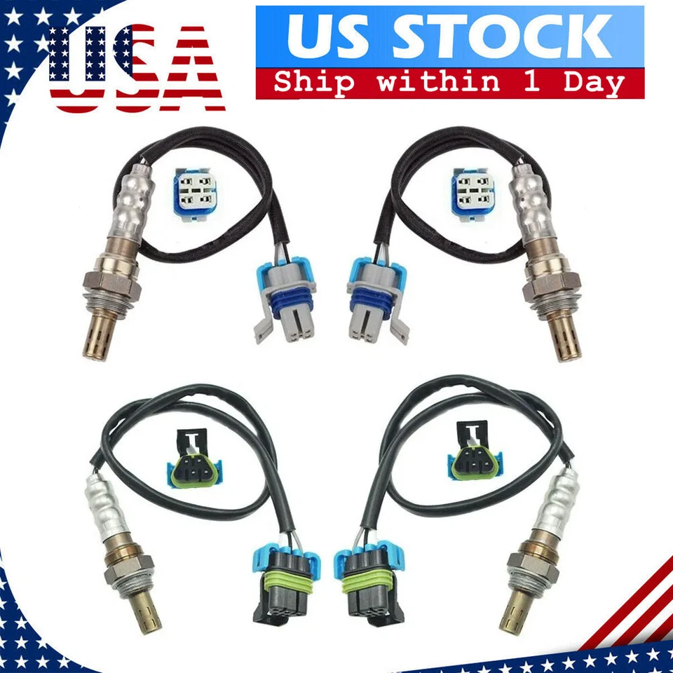 4X O2 Oxygen Sensor For Chevy Silverado GMC Yukon Sierra 1500 2500 HD 3500 6.0L - Image 1 of 4