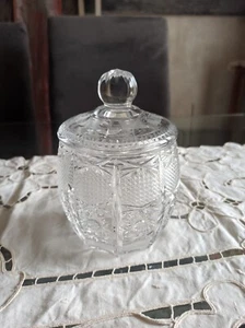 Vaso Barattolo porta bon bon - caramelle Cristallo di Boemia anni 60 - Foto 1 di 7