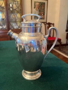 VINTAGE VERSILBERTER COCKTAIL SHAKER - M&M CO. N1912 - Bild 1 von 5