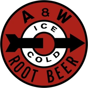 A&W Root Beer - ICE COLD NEW Sign: 40" Dia. Round USA STEEL TWO-SIDED - Picture 1 of 1