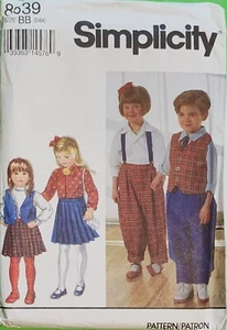 Simplicity 8639 - Child's Set - Size 5 to 6 - UNCUT Paper Sewing Pattern - Picture 1 of 4