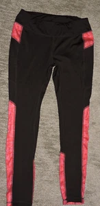 Exertek Damen Stretch Ankle Leggings Gr. M schwarz/rosa W27/L27,5 Poly/Elasthan - Bild 1 von 5