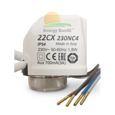 Attuatore elettrotermico compatto a 4 fili 230 Volt - Immagine 1 di 4