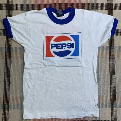 Vintage Deadstock Pepsi Idaho Ringer T Shirt Kids Size Medium USA Made - New!!! - Image 1 of 4