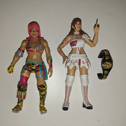 Riho Chase figure and Asuka AEW WWE  Series 3 Unrivaled Action Figures Rare HTF! Cover