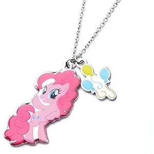 MY LITTLE PONY PINKIE PIE EDELSTAHL ZWEI ANHÄNGER HALSKETTE LTD ED VON 300 - Bild 1 von 2