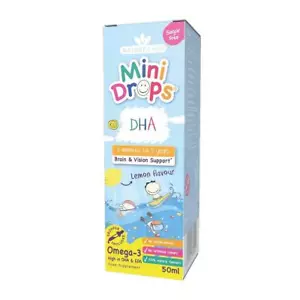 Natures Aid DHA Mini Drops for Infants & Children 50ml - Picture 1 of 4