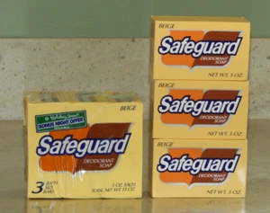Vintage Safeguard Deodorant Soap Lot 6 Bars 5 oz Beige Holiday Inn Bonus Offer - Picture 1 of 7