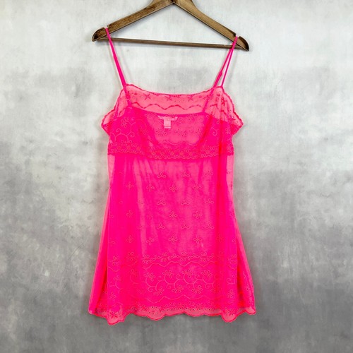 UNDERCOVER Abito donna babydoll Victorias Secret XL lingerie trasparente Y2K civetta romantico