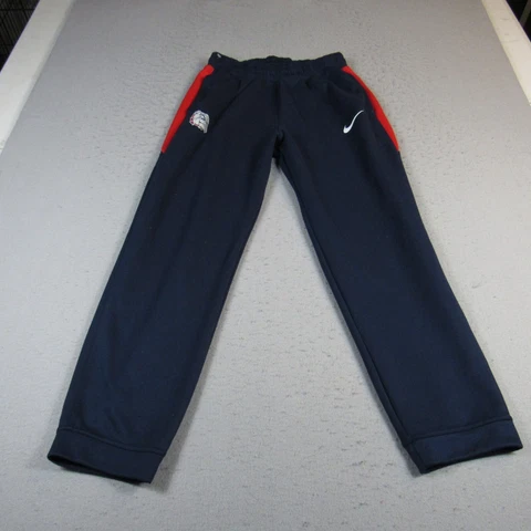 Georgia Bulldogs Pants Mens Medium Blue Red Sweatpant Jogger Dri Fit Nike NCAA Cover