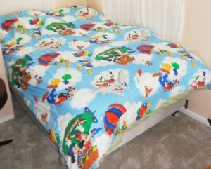 Walt Disneys Mickey Mouse & Friends Twin/Full Comforter Blanket ~ 83x76" Vintage - Picture 1 of 10