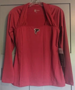 All Sport Couture NFL Womens Atlanta Falcons Red Zone Shirt NWT $90 Medium - Picture 1 of 12