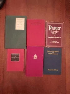 Lot ~ 6 Vintage Hardcover Books Various Old Worn Decor Christianity Religion - Imagen 1 de 19