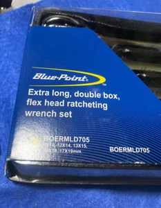 Blue-Point BOERMLD705 Extra Long Double Box Flex Head Ratcheting Wrench Set Used - Foto 1 di 8