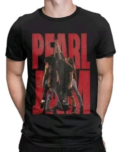 Pearl Jam Pop Rock Band Style Black T-shirt Tee Free Postage - Picture 1 of 6