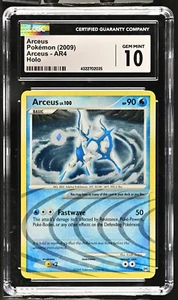 Pokémon JCC Arceus Arceus AR4/9 Holo Holo Raro CGC 10 Gemas Como Nuevo Pop 3 REMOLINOS - Imagen 1 de 3
