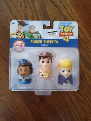 Disney Pixar Toy Story 4 marionetas de dedo paquete de 3 juguetes jugar niños 4+ Toy Story Foto 1 de 2