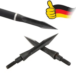 12X Pfeilspitzen Jagdspitzen Traditionelle Broadhead Bogenschießen Bogen Jagd - Bild 1 von 13