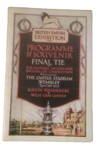 1923 FAC FINAL - BOLTON WANDERERS V WEST HAM UNITED  PROFESSIONAL REPRODUCTION - Picture 1 of 1